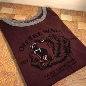 Vans Grizzly Ringer T Size Small